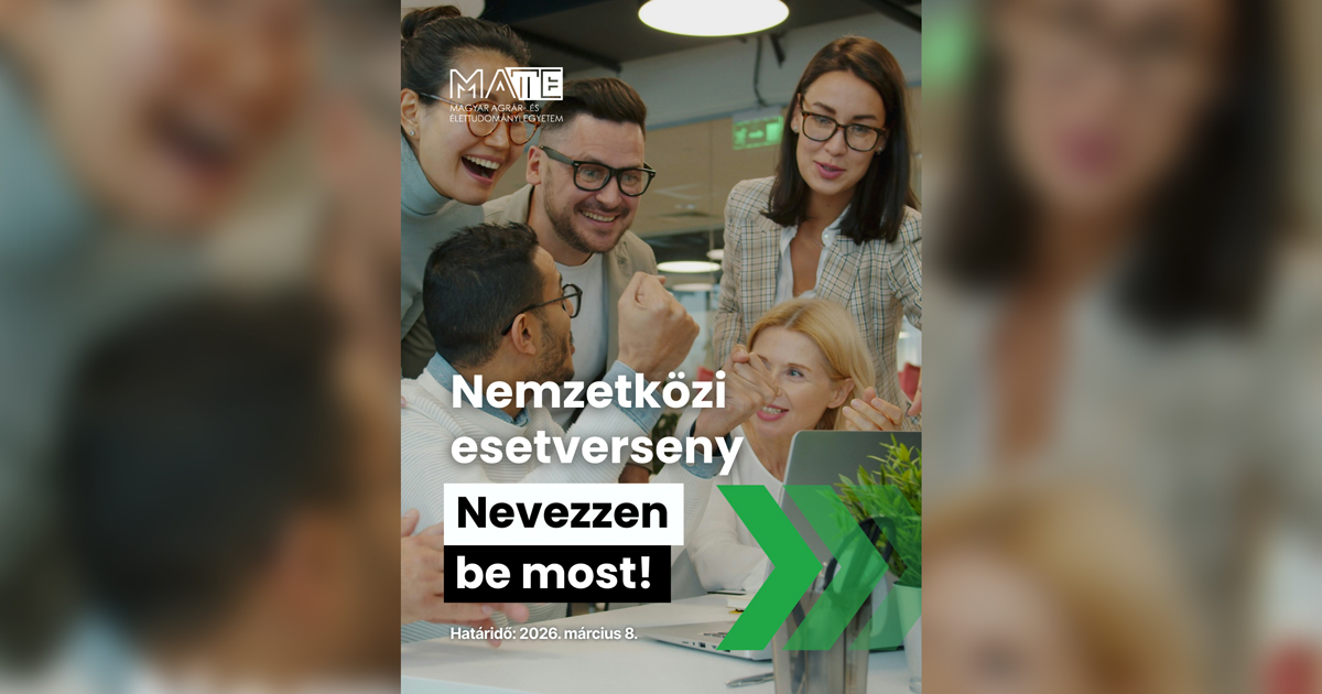 Formáld a jövőd! - Idén először Antropocén Esetverseny a MATE-n