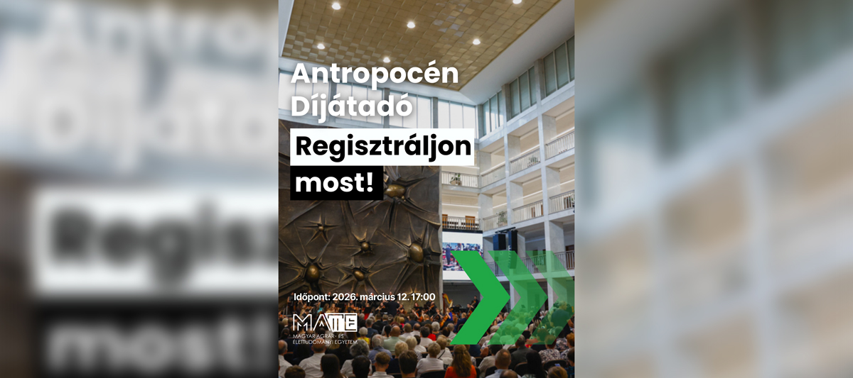 Antropocén díjátadó ünnepség